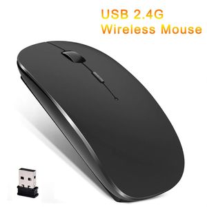 Ratos Mouse sem fio ultrafino Mouse óptico de 2,4 GHz 1600DPI Gamer Office mouse silencioso mouse ergonomicamente projetado com receptor USB adequado para PC laptops 231101