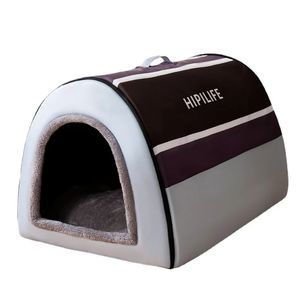 kennels pens Winter Warm Foldable Dog House Dog Bed Pet Supplies Small and Medium-sized Dogs Warm Pet Supplies Puppy Cave Sofa 231101