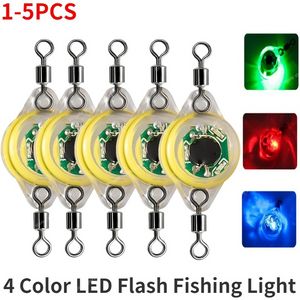 1-5pcs LED Fishing Cazibe Işık Yanıp Sönen 4 Molor Derin Damla Su Altındaki Göz Şekli Fishing Balıkçı Yem Çeken Balık Fishingfishing Lures