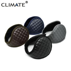 Ear Muffs Ear Muffs CLIMATE Men Earmuffs PU Blank Winter Warmer Muff Cover Black Coffee Warm for Women 231101