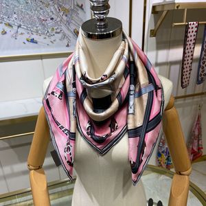 Дизайнер роскоши буквы шарф с печеной леопардовой печать твил шелковые шарфы легкий шаль.