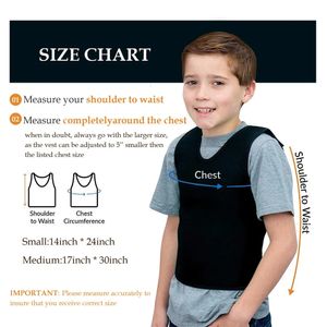 Waistcoat Sensory Deep Pressure Vest for Kids Comfort Compression Vest for Autism Hyperactivity Mood Processing Disorders Breathable 231031