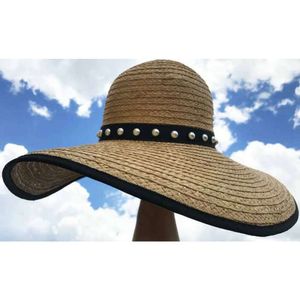 Женская роскошная вязаная шапка Chanles с черной каймой и жемчужной рисовой соломенной шляпой, новый продукт, зимняя модная одежда