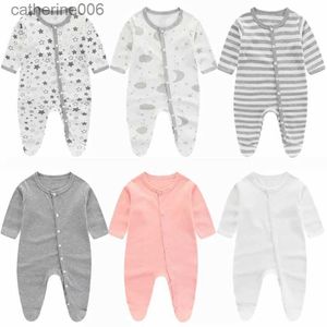 Jumpsuits Newborn Girl Romper 2023 New Autumn and Winter CottonInfant Clothes Soft Baby Onepiece Cartoon Baby Boy Clothes 0 to 9 MonthsL231101