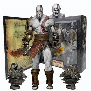 Aksiyon Oyuncak Figürleri Ultimate Edition Sparta Kratos Hayaleti Figür NECA God of War 3 Cratos Model Oyuncak Macera Oyunları Hareketli Heykelcik 231031