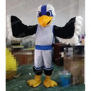 High quality Eagle Mascot Costume Carnival Unisex Outfit Adults Size Halloween Christmas Birthday Party Outdoor Dress Up Promotional Props