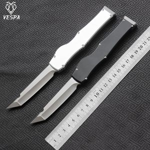 Lâmina de faca dobrável versão vespa de alta qualidade: m390 (cetim) cabo: alumínio 7075, facas de sobrevivência para acampamento ao ar livre ferramentas edc