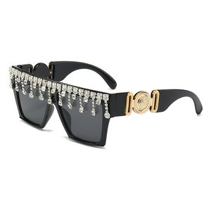 Модные классические солнцезащитные очки для танцев для мужчин и женщин, роскошные солнцезащитные очки большого размера, очки в оправе для ПК со светодиодной подсветкой, солнцезащитные очки W5241
