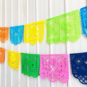 Decorazione per feste Festival Banner Square Mexican Cinco Dead Theme Decor Forniture per baby shower