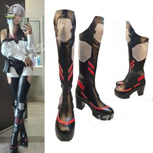 Сапоги «Люси» в стиле аниме, обувь из искусственной кожи, реквизит для Хэллоуина, карнавала, косплея на заказ, косплей