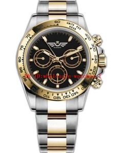 20 Stil 40mm Erkekler İzle 116500 Panda 116500 116520 Spor Saatleri 2813 Otomatik Hareket Saatleri Siyah Dial For Spor Luminous Montre De Luxe Bilek Kafaları İki Ton Altın