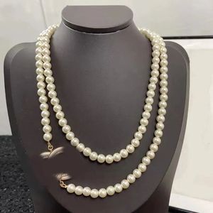 Designer Trend Women's Pearl Necklace Choker Pendant Chain Crystal 18K Gold Plated Brass Copper Letter C Necklace Statement Jewelry Accessories Never Fade