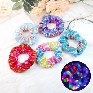 LED LUMINOUSE SAÇ BANTLARI Scrunchies Kadın Kızlar Hızlı Saç Halat Basit Bilek Bant Yüzükler Kauçuk Bant Saç Aksesuarları