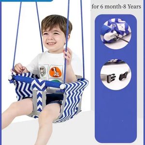 Swings jumperlar feda eden bebek asılı salıncaklar güvenlik salıncak sandalye çocuk sallanan tuval koltuk bebek oda süslemeleri 231101