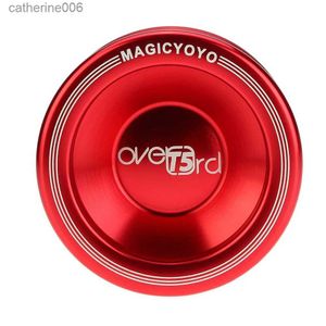 Yoyo Profesyonel Magic Yoyo T5 Overlord Alüminyum Alaşım Metal Yoyo 8 Ball Kk Rulman Çocuklar İçin String Boysl231101