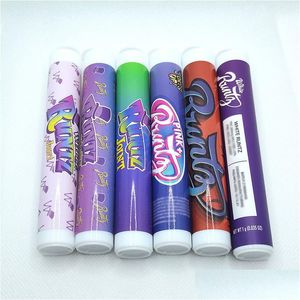 Wholesale Empty Runtz Preroll Packaging Bottle Doob Tubes With Jokes Up Stickers 116Mm Plastic Pre Roll Joint Tube Drop Delivery Dhs9C