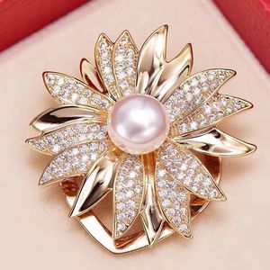 Mode Strass Nachahmung Perle Brosche für Frauen Vintage Kristalle hochwertige Broschen Pins Schmuck Bekleidungszubehör