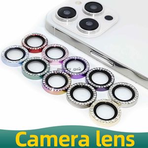Glitter iPhone Camera Lens Protector - Luxury Diamond Metal Aluminum Cover for iPhone 14/13/12/11 Pro Max/Pro/Mini (2024)