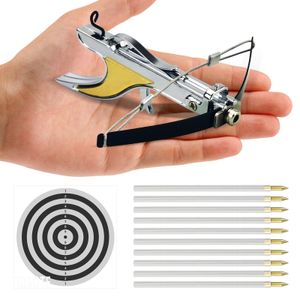 Adult Miniature Crossbow - Pocket-Sized Model with Bow and Arrows, Outdoor Hunting Craft, Collectible Art