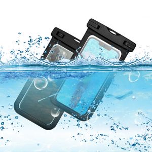 İPhone 15 için Evrensel Su geçirmez Kılıf 14 Pro Max Cep Telefonu Kuru Torba Su Geçirmez Toşul Torbası Yüksek Tanımlı Kamera Dokunmatik Ekran İşlemi