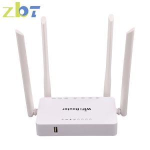 Маршрутизаторы ZBT Wireless Wi -Fi маршрутизатор для модема USB 4G с 4 внешними антеннами 300 Мбит / с 4 LAN USB2 0 Omni II Точка доступа WE1626 230403