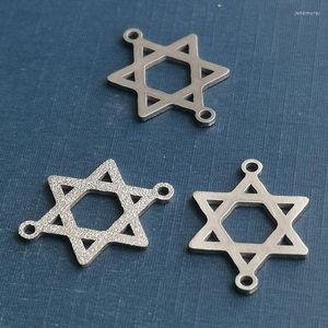 Takılar David Connector Yıldızı Toptan Paslanmaz Çelik Yahudi Charm Charm Beak Mücevher Yapımı Malzemeleri Kolye Bilezik Küpe
