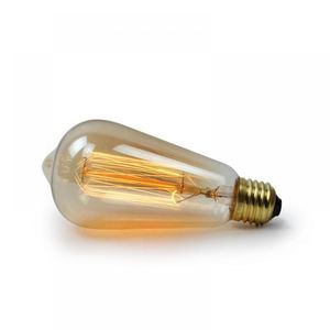 Лампы оптом 10 штук E27 Retro Dimmable Bulb 40W Vintage накаливание Amber Glass Edison ST64 G80 G95 G125LED светодиода