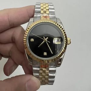 Lüks marka kadın moda erkek çift klon izle 36mm paslanmaz çelik otomatik mekanik u1top lüminesan safir cam Noel hediyesi