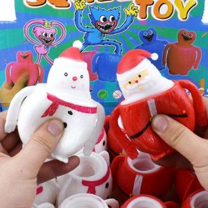 Noel Baba Dekompresyon Oyuncak Noel Oyuncakları Karikatür Hayvan Sıkıştırma Antistress Oyuncak Boom Bebek Stres Kaçınma Oyuncak Figürü
