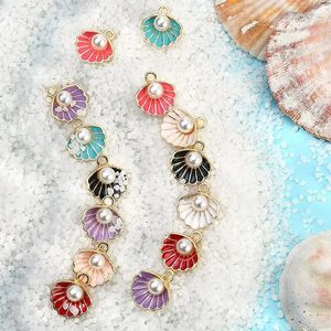 Anhänger Halsketten Shell Spacer Bead Charms Für DIY Armbänder Ohrringe Handy Kette Schmuck Handgemachte Herstellung Zubehör