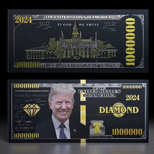 Товары для вечеринок Дональд Трамп 1000000 банкнот с золотой фольгой Партийная банкнота Президентские выборы Поддельная банкнота
