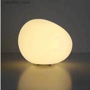 Masa lambaları Cobblestone Gece Işığı Modern Minimalist Atmosfer Masa Üstü Dekoratif Lamba Romantik Masa Başucu Masa Lambası Ücretsiz Kargo Q231104