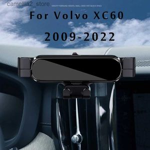 Автомобильный держатель LHD Автомобильный держатель телефона для Volvo XC60 2012 2015 2018 2022 2021 Кронштейн для стайлинга автомобиля GPS-подставка Поворотная поддержка Аксессуары для мобильных устройств Q231104