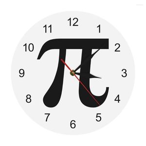 Duvar Saatleri 1 Pip Yaratıcı Pi Numara Matematik Saati Geek Nerd Chic Timepiece Lover Hediye Öğretmeni