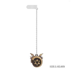 Подвесные ожерелья аниме полные алхимики закладки Alchemist Caturant Edward Metal Badge Long Chain закладки для мужчин шарм