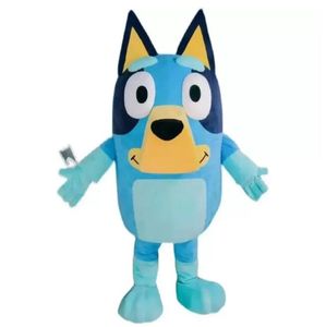 O bingo cão mascote traje adulto personagem dos desenhos animados roupa atraente terno plano aniversário gift266s melhor qualidade personalizado