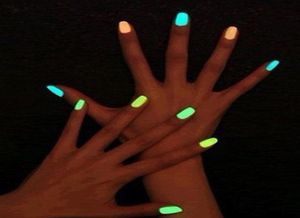 Целый 10 шт. неоновый флуоресцентный нетоксичный набор лаков для ногтей, светящийся в темноте лак для ногтей, лак для дизайна ногтей, светящийся fo7982557