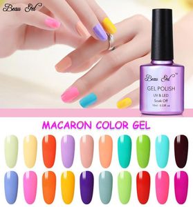 Beau Gel 10 мл Macaron Гель-лак ярких цветов для ногтей Soak Off UV LED Lamp Polish Полуперманентный эмалевый гибридный лак5052831