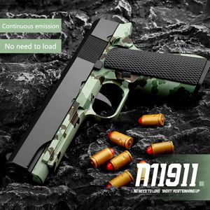 M1911 Colt Cyberpunk Yumuşak Kurşun Oyuncaklar Tabanca Köpük Fırlatma Oyuncak Köpük Dart Blaster Tabanca Manuel Airsoft Tabancası Çocuk Yetişkin Oyunu 2042