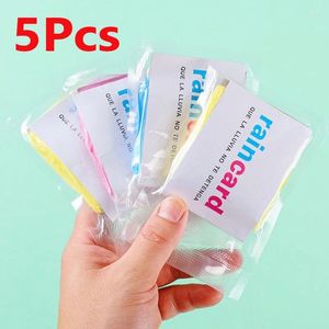 Raincoats Disposable Raincoat Card Adult Portable Amusement Park Tour Vacuum Compression Packaging Mini Convenient Fast Whole Body Cover