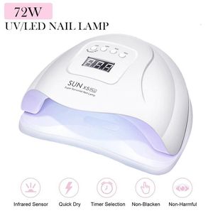 Tırnak kurutucular tırnak kurutma makinesi taşınabilir 72W48W UV LED lamba tırnaklar usb kablosu ev kullanın Çivi UV lambası kurutma jel cilası tırnakları 230403