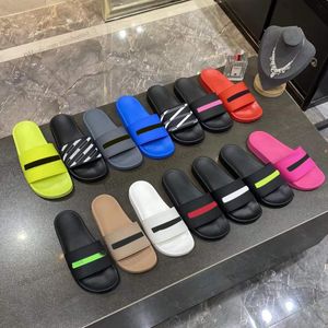 Paris Sliders Mens Womens Summer Balencigas Sandals Beach Slippers Ladies Flip Flops balenciagas Loafers Black Outdoor Home Slides Chaussures Shoes