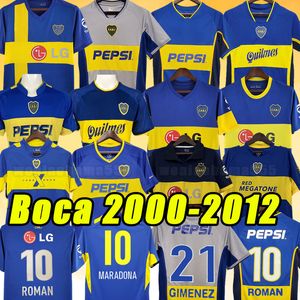 Maradona Boca Juniors Retro Futbol Formaları Roman Caniggia Riquelme Palermo Futbol Gömlekleri Maillot Camiseta de Futbol 00 01 03 04 05 06 09 10 11 12 2000 2001 2002 2005