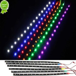 Yeni 4pcs 30cm 15 LED ARAÇ KAMYALARI MOTOR IZI TOPLUK 6 RENK SU TABLOSU IŞIK ŞERTELER