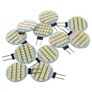 Лампочки 10x G4 SMD 24 Светодиодный шкаф Морский авто Бернистская лампа 12 В теплый белый молнии