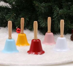 Parti Malzemeleri Renkli Noel El Çan Bauble Jingle Bells Gold School Handbell Restaurant Xmas Noel Yıl 2023 Navidad