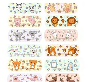 120pcs lot Kawaii Cartoon Animal Pattern Waterproof Band Aid Hemostasis Adhesive Baby Bandages Wound Plaster Patches for Kids