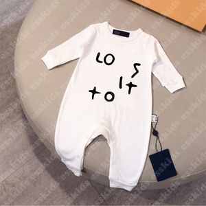 L Tasarımcı Bebek Romper Rompers Yenidoğan Onesies Bodysuit Bebekler Kıyafetler Kız Kızlar Tulum Mektub