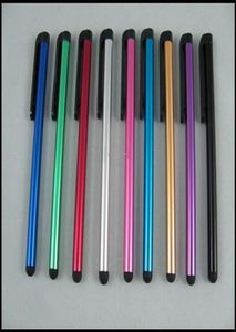 Tam kapasitif ekran kalem kalemi returnal paketi ile dokunmatik kalemler 10 renkler2901079
