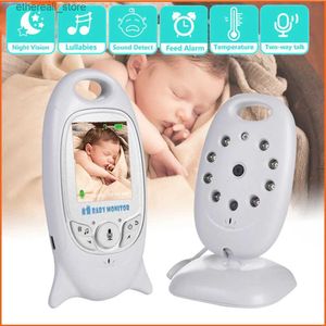 Baby Monitors Video Wireless Baby Monitor 2 inch Color Security Camera Two Way Talk Night Vision IR LED Temperature Monitoring with 8 Lullaby Q231104